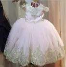 Цветочные платья для девочек, бальное платье с рукавами-крылышками, детское платье на день рождения, нарядное платье на заказ