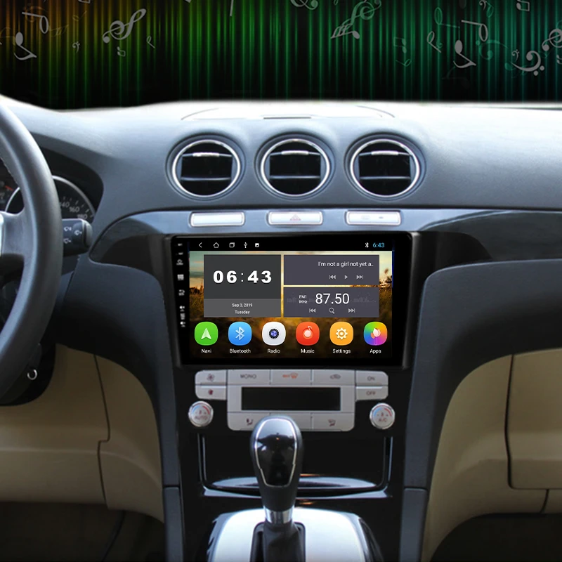 9-дюймовый автомобильный мультимедийный плеер Android 10 для Ford S-MAX S MAX 2007-2008