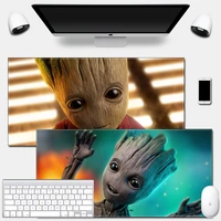 large size disney anti slip mouse pad thickened gamer mat for gaming mouse laptop desk rocket raccoon baby groot