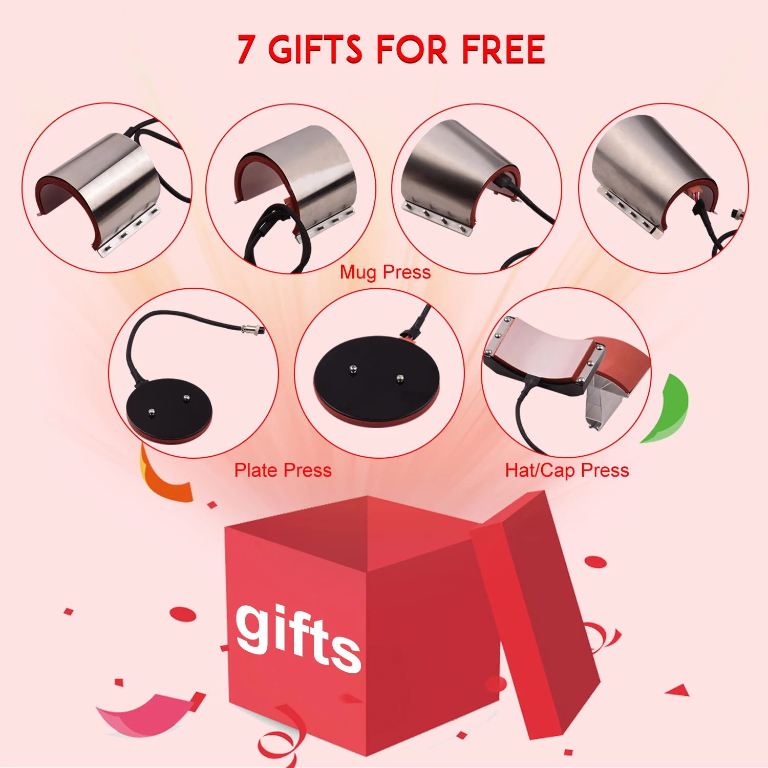 8 в 1 комбинированный цифровой тепловой пресс Термотрансферная машина с кружкой