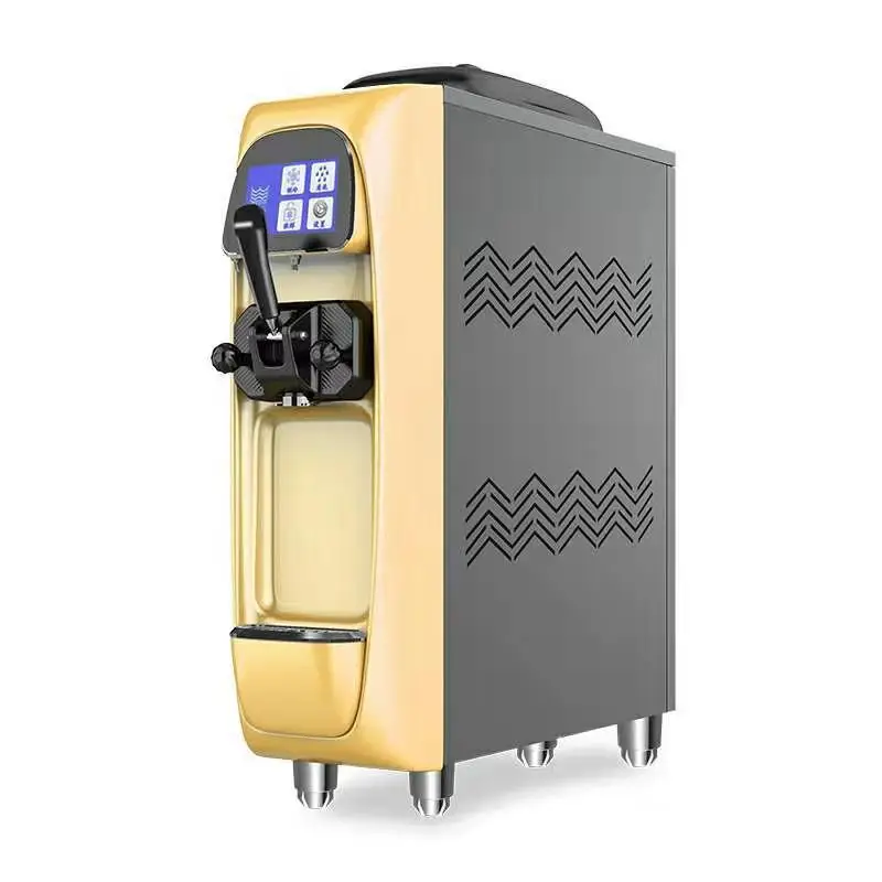 Single Head Mini Soft Ice Cream Machine 16-22L / Hour Automatic Maker Digital Display 220V | Бытовая техника