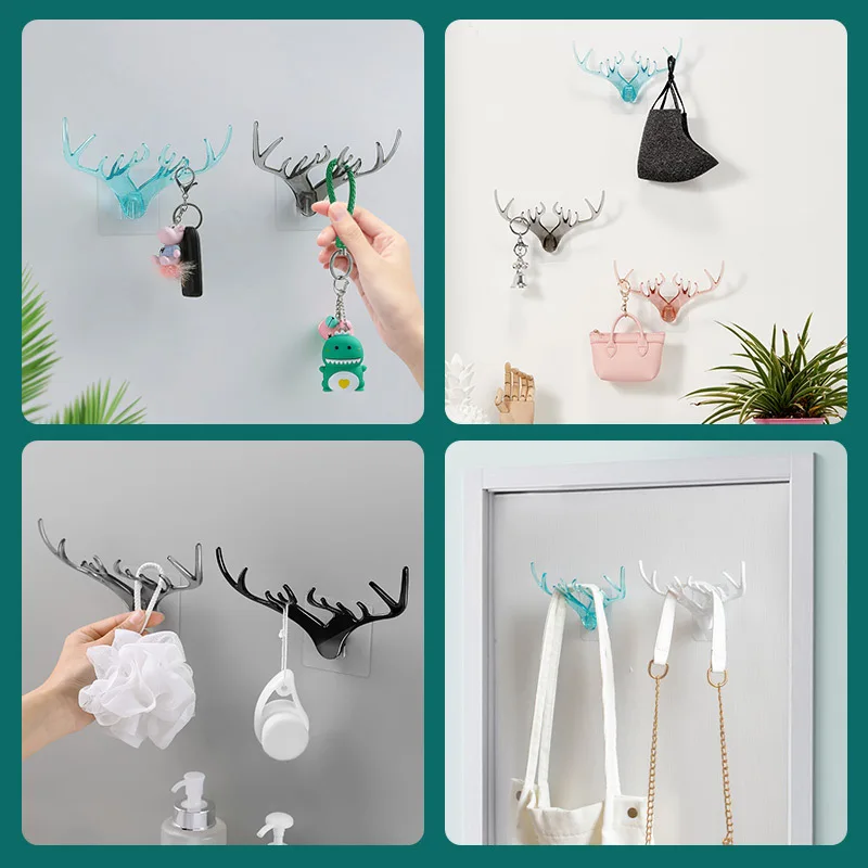 

Transparent Wall Hooks 1pcs Hanger Rack Waterproof Oilproof Self Adhesive Hooks Reusable Hanging Clothes Hat Scarf Key Hook
