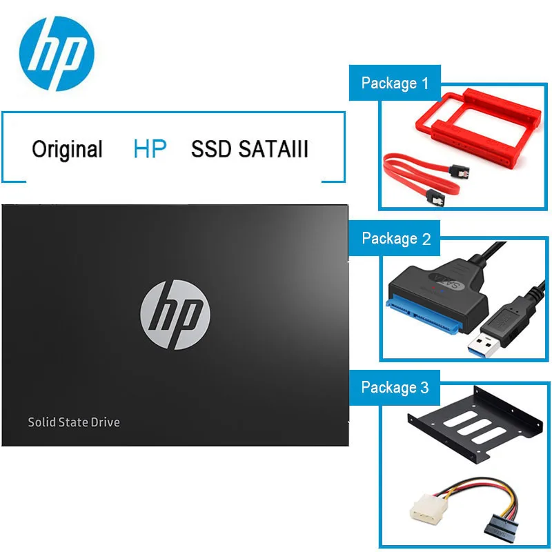 Hp SSD жесткий диск SATA 2 5 &quot 120 ГБ 250 240 500 внешний твердотельный накопитель hdd 1 ТБ
