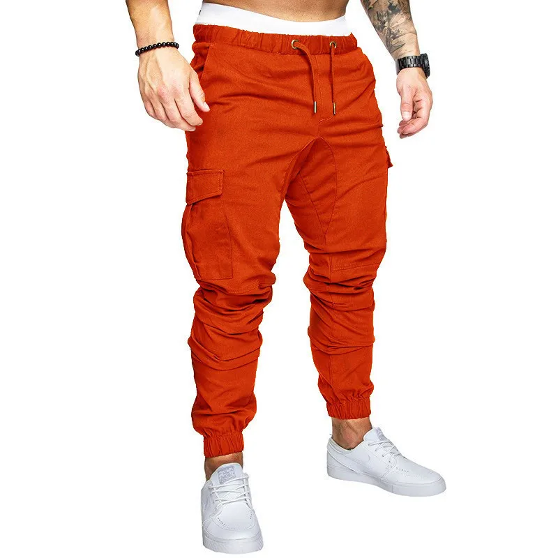 

2019 New Mens autumn winter Casual Pants Gyms Jogger Fitness Tracksuit Bottoms Skinny Sweatpants Trousers cotton Track Pants