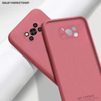 for poco x3 nfc m3 f3 case liquid silicone soft phone cover case for xiaomi redmi note 9 8 10 pro 9s 8t 9t 9a 9c mi 11 10t lite