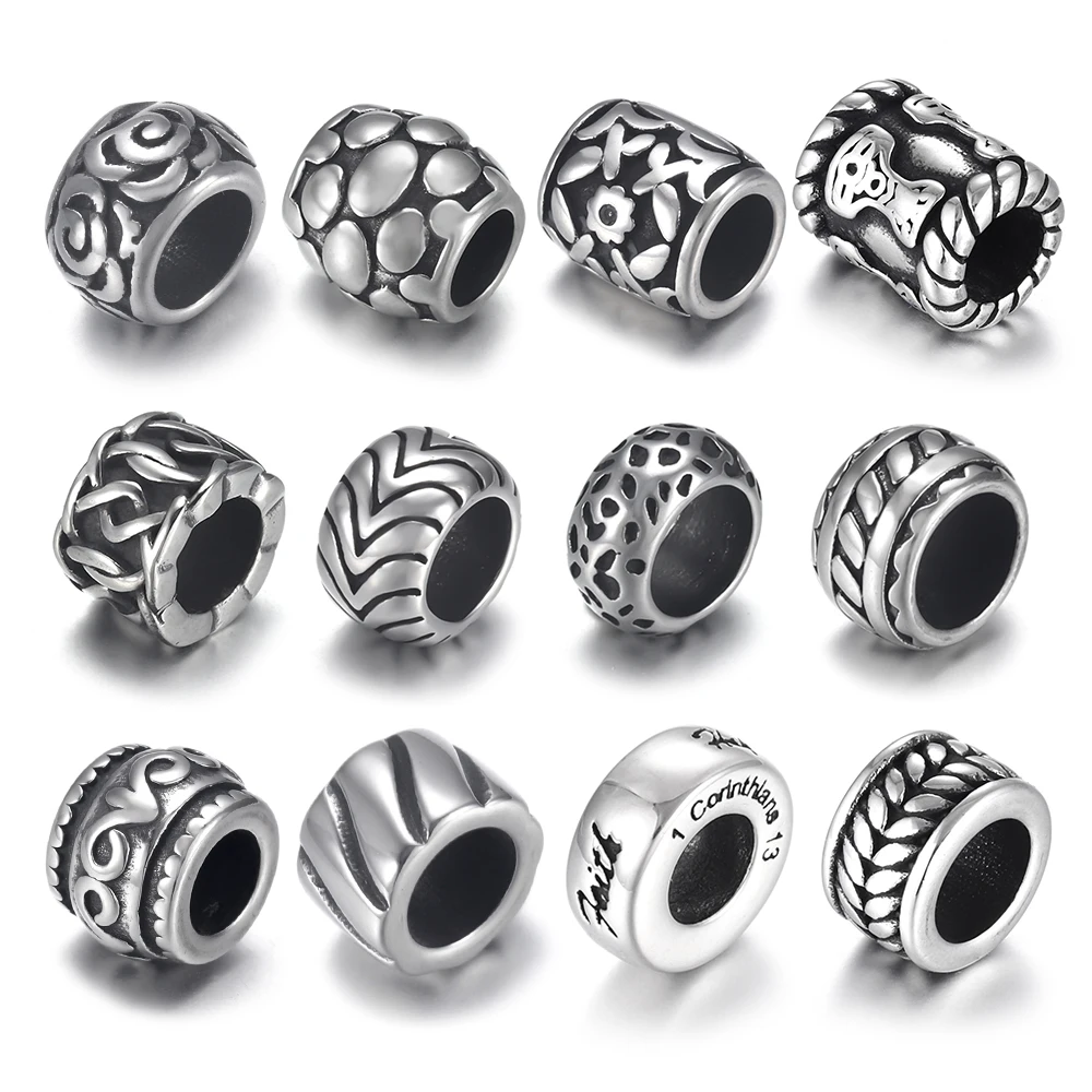 4 шт. бусины из нержавеющей стали для изготовления ювелирных изделий|Бусины| |