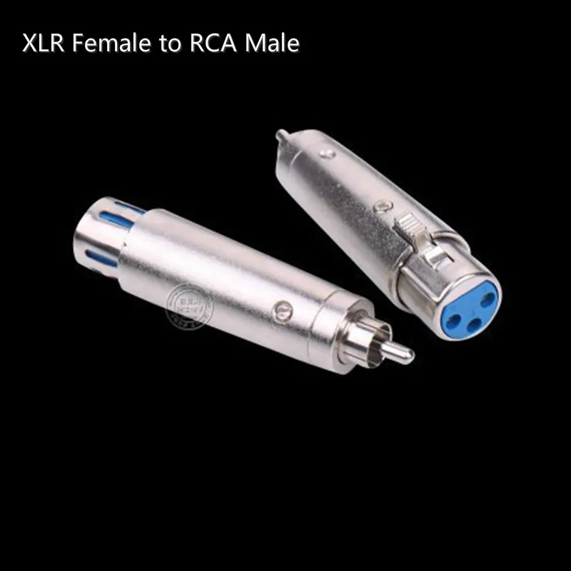 

3 Pin XLR Plug Male to RCA Female Audio Jack Adapter Connector Applied on Microphone Amplifier XLR Plug to RCA Jack Adapter