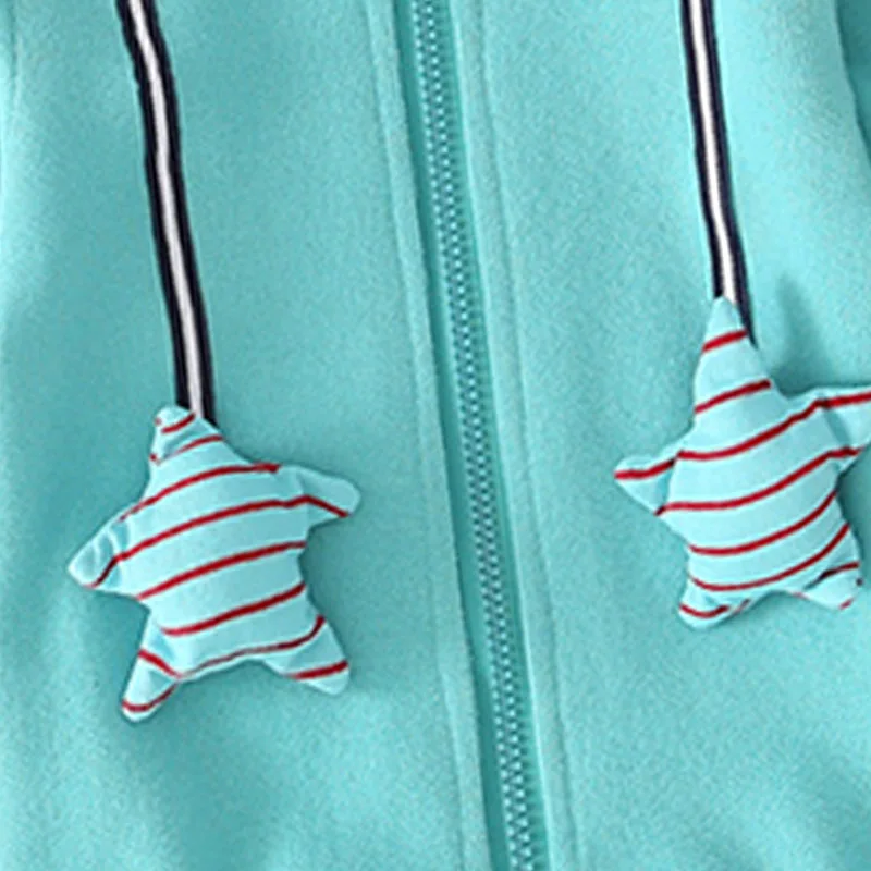 

New Autumn Baby Boy Girl Jumpsuits 0-12M Cute Baby Striped Printing Long Sleeve Hooded Rompers Kids Clothes