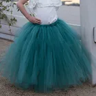 Темно-зеленая длинная юбка-пачка для девочек, детская юбка для балета и танцев, детская юбка для дня рождения, свадебного костюма, юбки