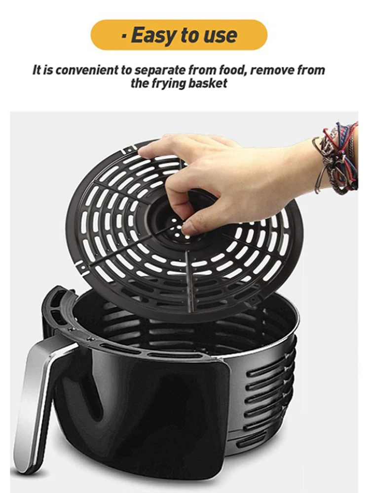 

Air Fryer Replacement Grill Pan Non-Stick Air Fryer Crisper Pan Air Fryer Accessories Grill Pan For Power Air Fryers