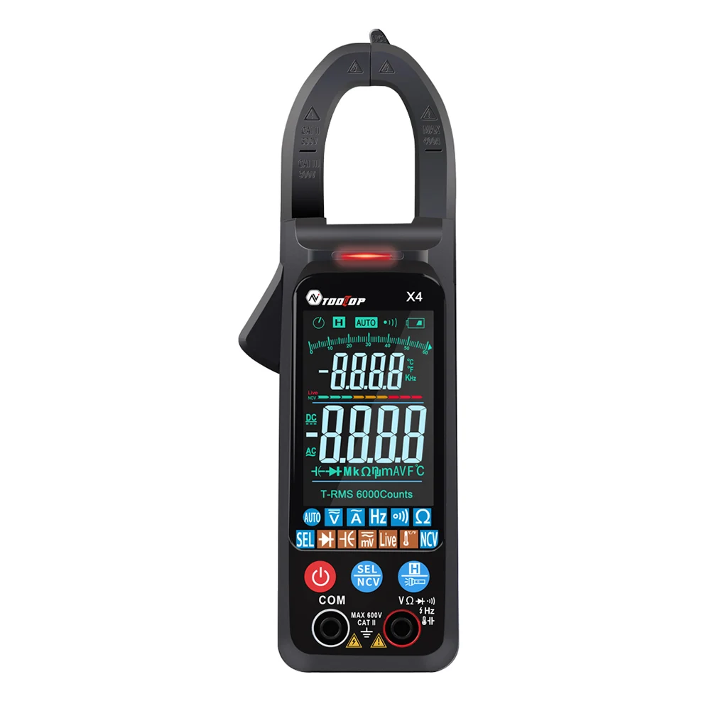 

Digital 6000 Count DC/AC Multimeter Smart Voltage Current Frequent Tester Meter Electric Resistance Capacity Measure Detect Tool