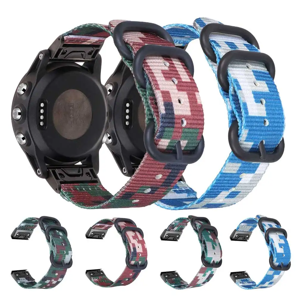 

20MM 22MM 26MM Quick Fit Watch Strap For Garmin Fenix 6x Pro 6S Pro 5S Plus Forerunner 935 945 Quatix 5 Sapphire Approach S60 D2