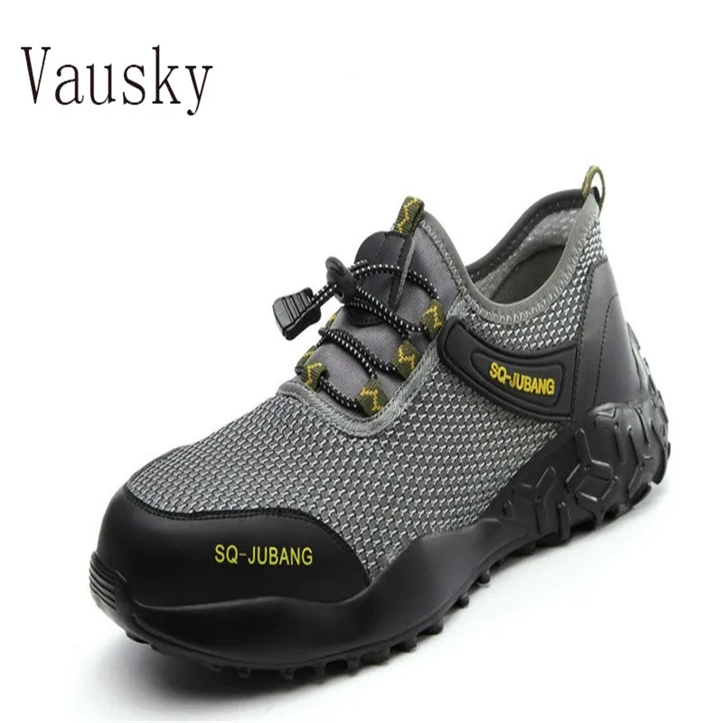 

Work boots portable industrial shoes puncture wear-resistant safety men's shoes safety steel toe comfortable safety shoes men