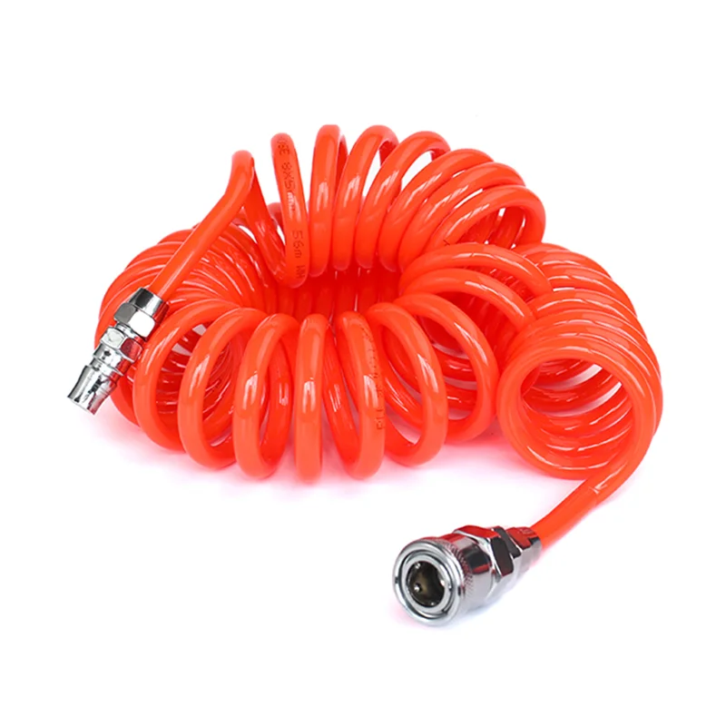 

Pneumatic Polyurethane Air Compressor Hose Tube High Pressure Telescopic Spiral Pipe Tool 8X5mm 10X6.5mm 12X8mm
