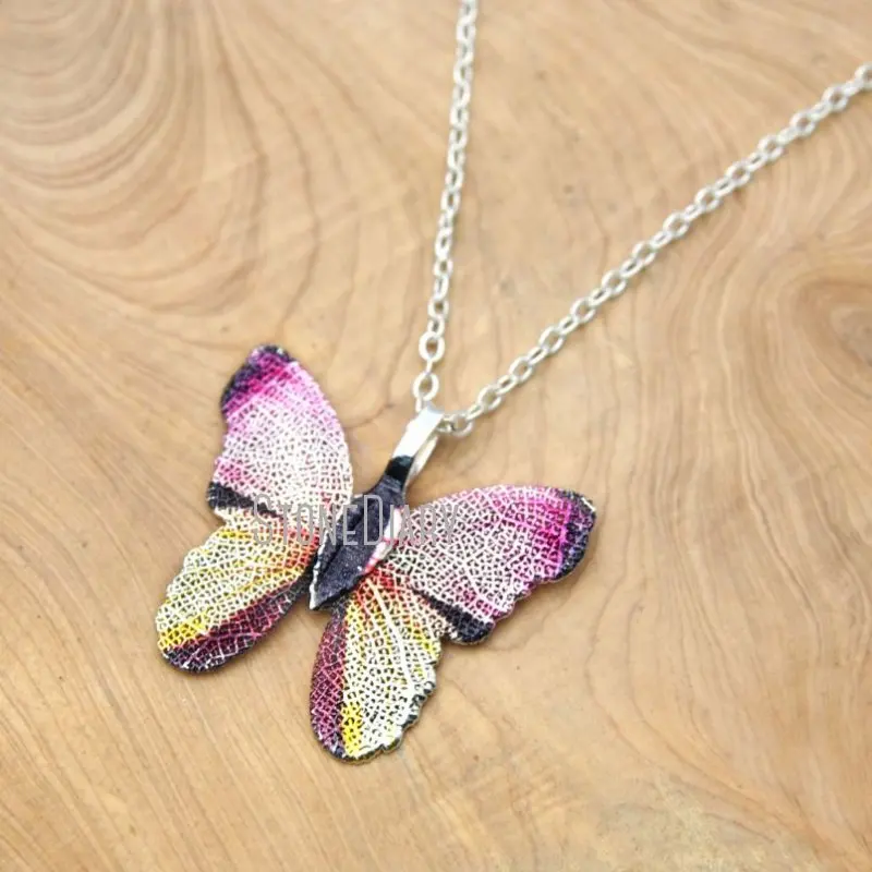 NM15828 10 шт. разноцветные серебряные ожерелья с гальваническим покрытием и