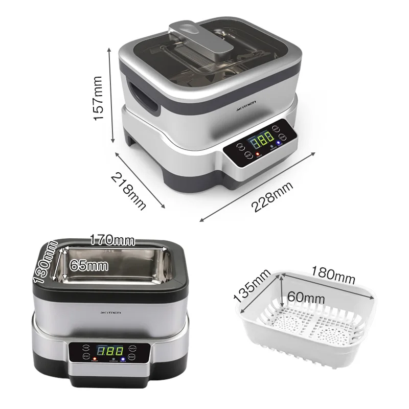 Skymen Ультразвуковой очиститель 1.2L ювелирные изделия для ванной