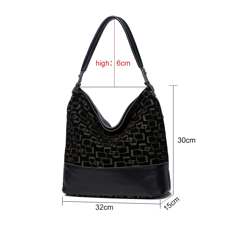 

2020 New Fashion Casual Style Women Bag Designer Shoulder Bag Luxury Women' Handbags Quality Leather Big Capacity Black Bags