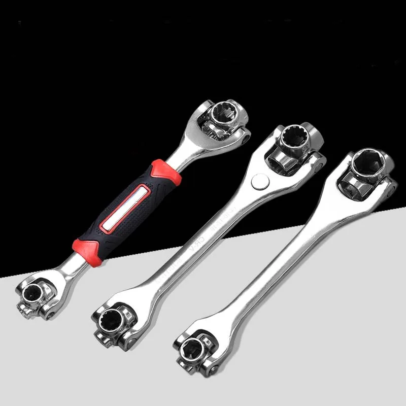 Многофункциональный ручной гаечный ключ 8/52 в 1 винтовой торцевой с вращением на