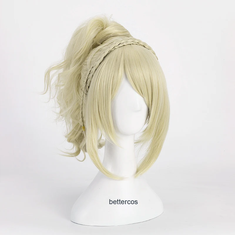 

Final Fantasy XV Lunafreya Nox Fleuret Princess Luna Cosplay Wig Blonde Heat Resistant Synthetic Hair Wig + Wig Cap