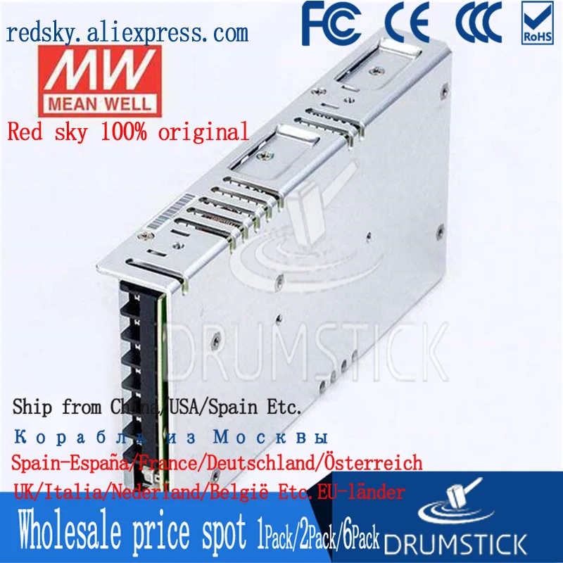 Meanwell RSP-150-12 12 В 12.5A meanwell RSP-150 150 Вт Один выход с PFC Функция питания