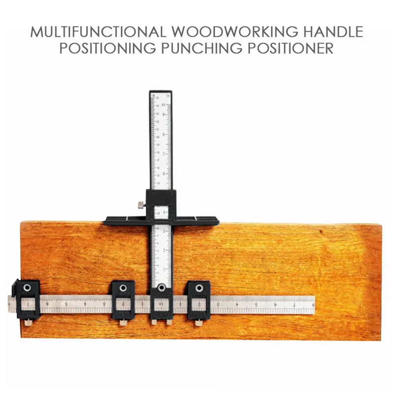 

Detachable Hole Punch Jig Tool Center Drill Bit Guide Set Sleeve Cabinet Hardware Locator Wood Drilling Woodworking Tool