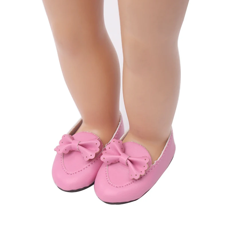 18 дюймов американская кукла Вечерние туфли-лодочки фиолетового цвета Платье с