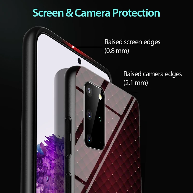 

Black Light Dark fashion for Samsung S20 Ultra Plus A91 A81 A71 A51 UW A41 A42 A31 A21 A21S A11 5G Bright Black Phone Case