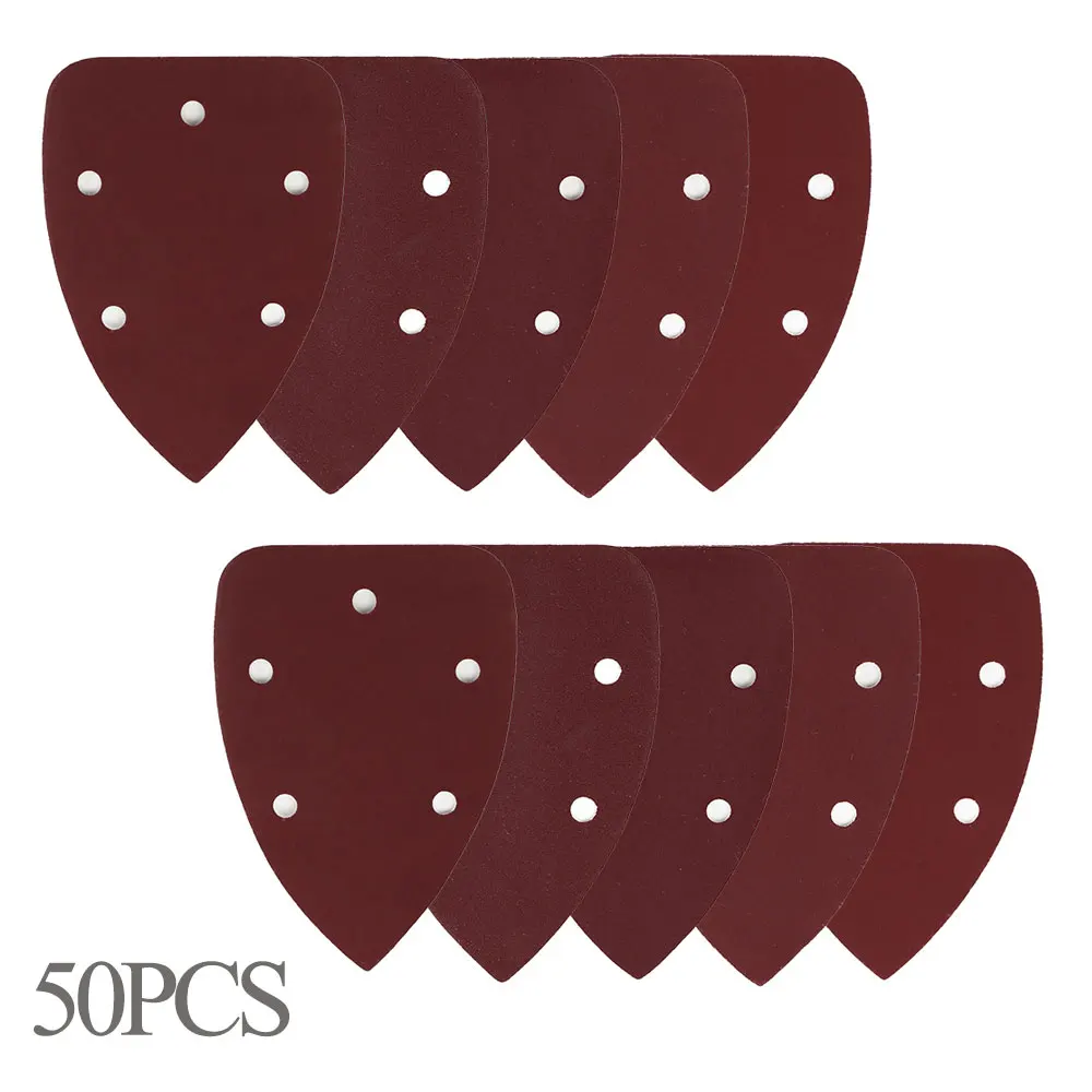 

50pcs Sandpaper Sanding Discs Hook Loop Sanding Paper 5 Hole Sandpaper Polishing Disc Quality Sand Paper Buffing Sheet Sandpaper
