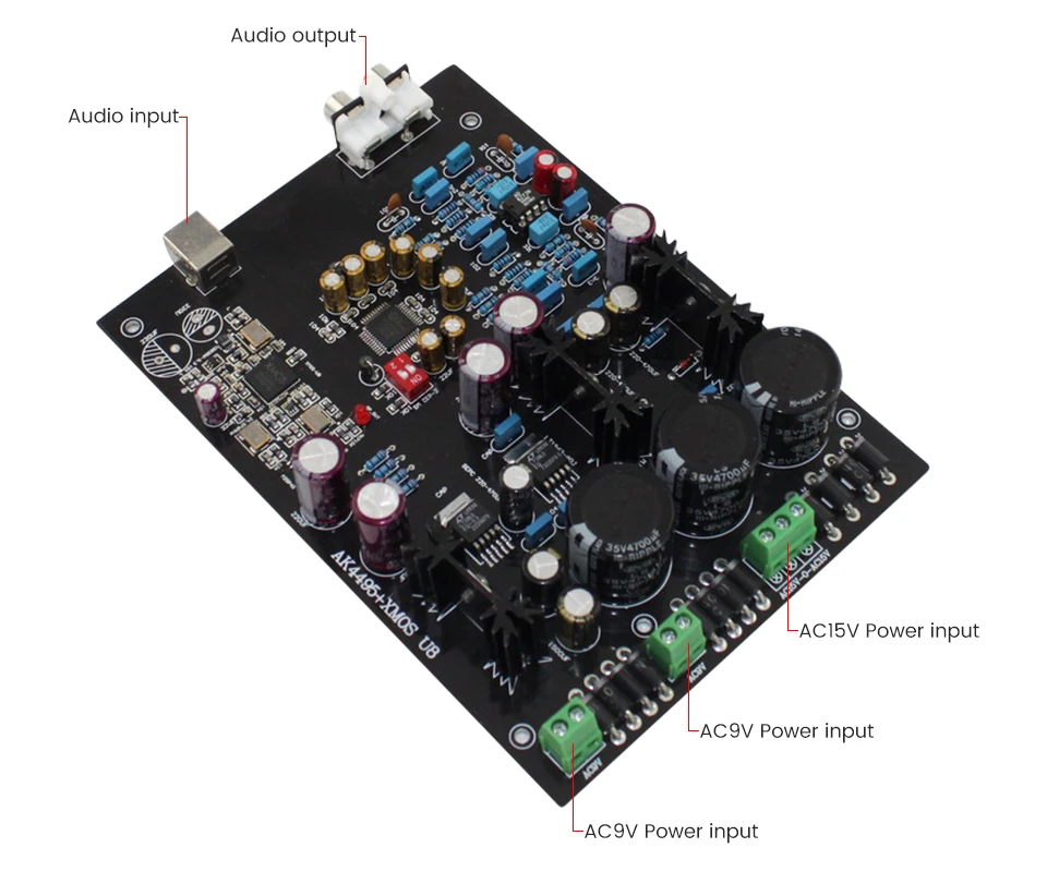 AIYIMA XMOS U8 AK4495SEQ USB декодер аудио Плата AD827 LT1963 USB DAC Поддержка 32 бит 768K динамик усилитель домашний кинотеатр DIY