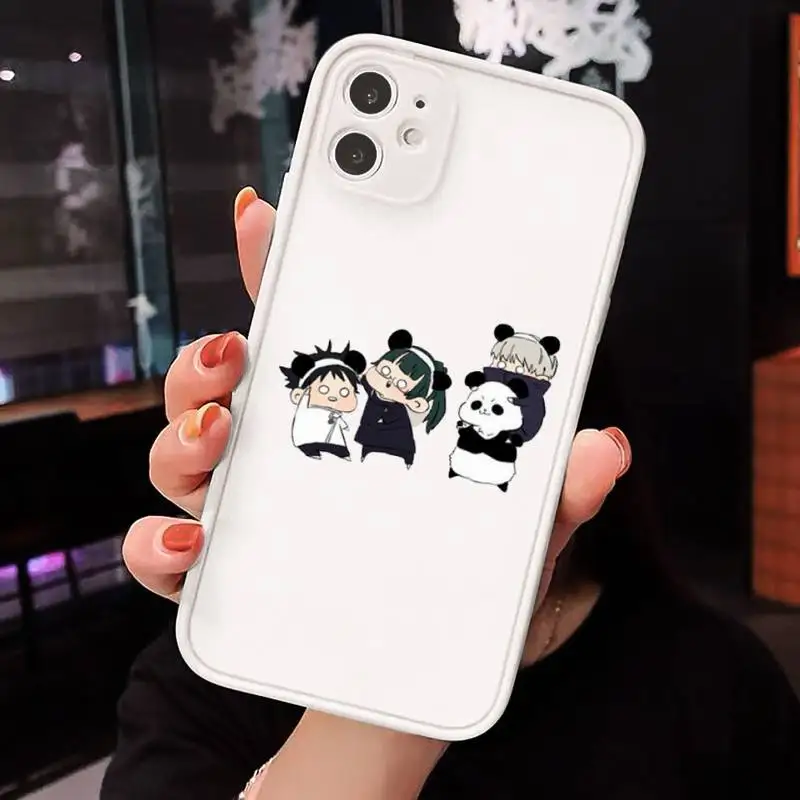 

Jujutsu Kaisen Phone Cases Matte Transparent for iPhone 7 8 11 12 s mini pro X XS XR MAX Plus cover funda