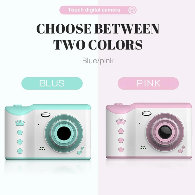 

Children Camera 2.8" IPS Eye Protection Screen HD Touch Screen Digital Dual Lens 18MP Camera for Kids Children's birthday gifts
