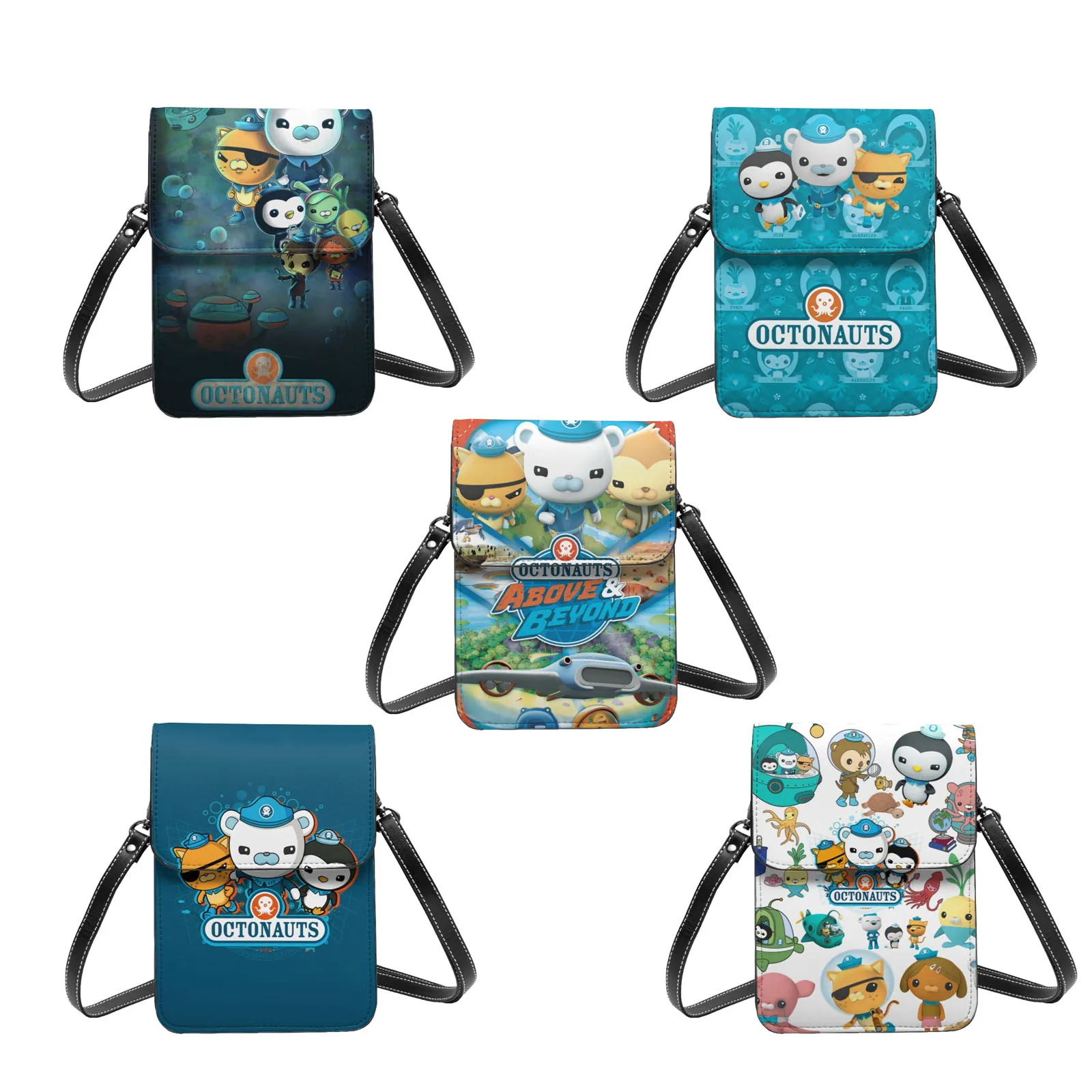 

Кошелек Octonauts для сотового телефона, сумочка, сумка через плечо, сумка через плечо с регулируемым ремешком