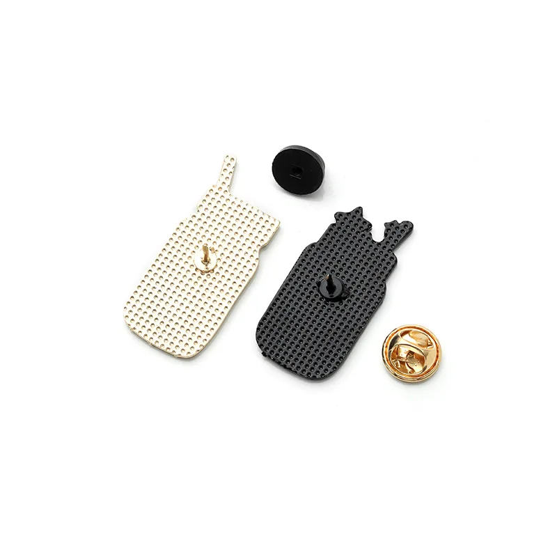 

Cartoon Creative Glass Bottle Shape Alloy Brooch Jewelry Creative Night View Map Fruit Tea Pin Christmas Badge Accessories Badge