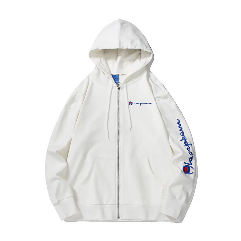 

Spring and autumn thin cardigan hooded sweater male student sportswear casual female couple jacket