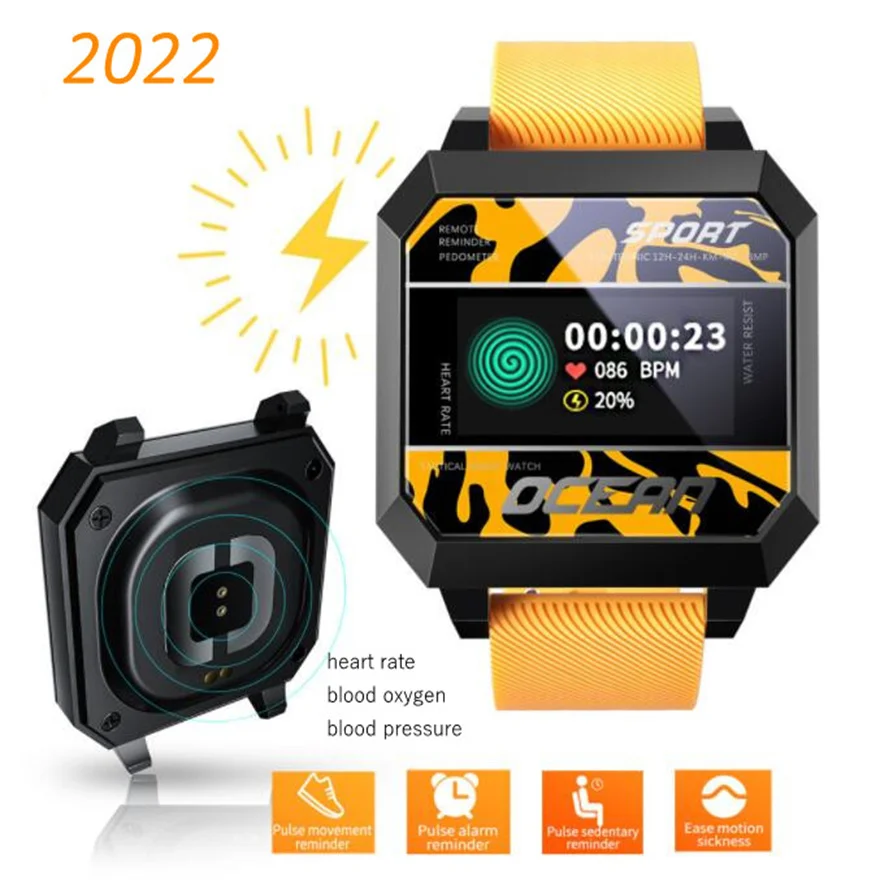 

Unti-Fatigue Smart Watch Gadgets For Men Alarm Clock Fitness Tracker Health Blood Pressure Android Sport Watches Monitor Touch