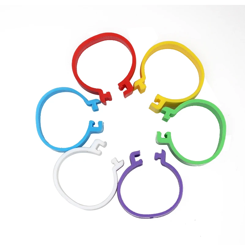 Кольцо куриная нога 20 мм Пряжка для ног птицы 6 цветов 100 шт. | Дом и сад