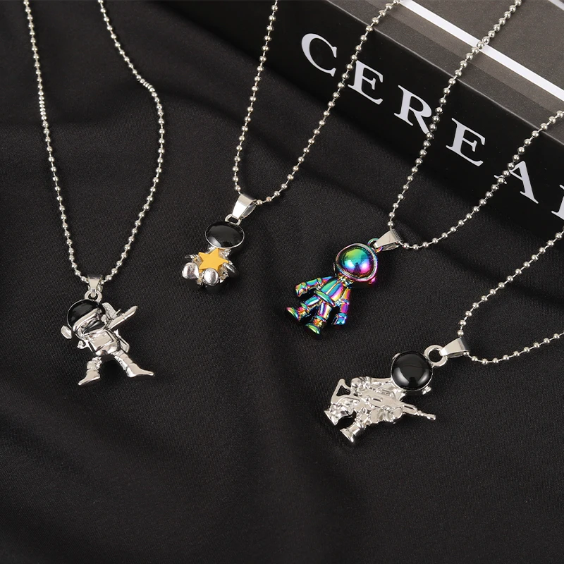 Гипоаллергенный стильный астронавт из нержавеющей стали фотографический