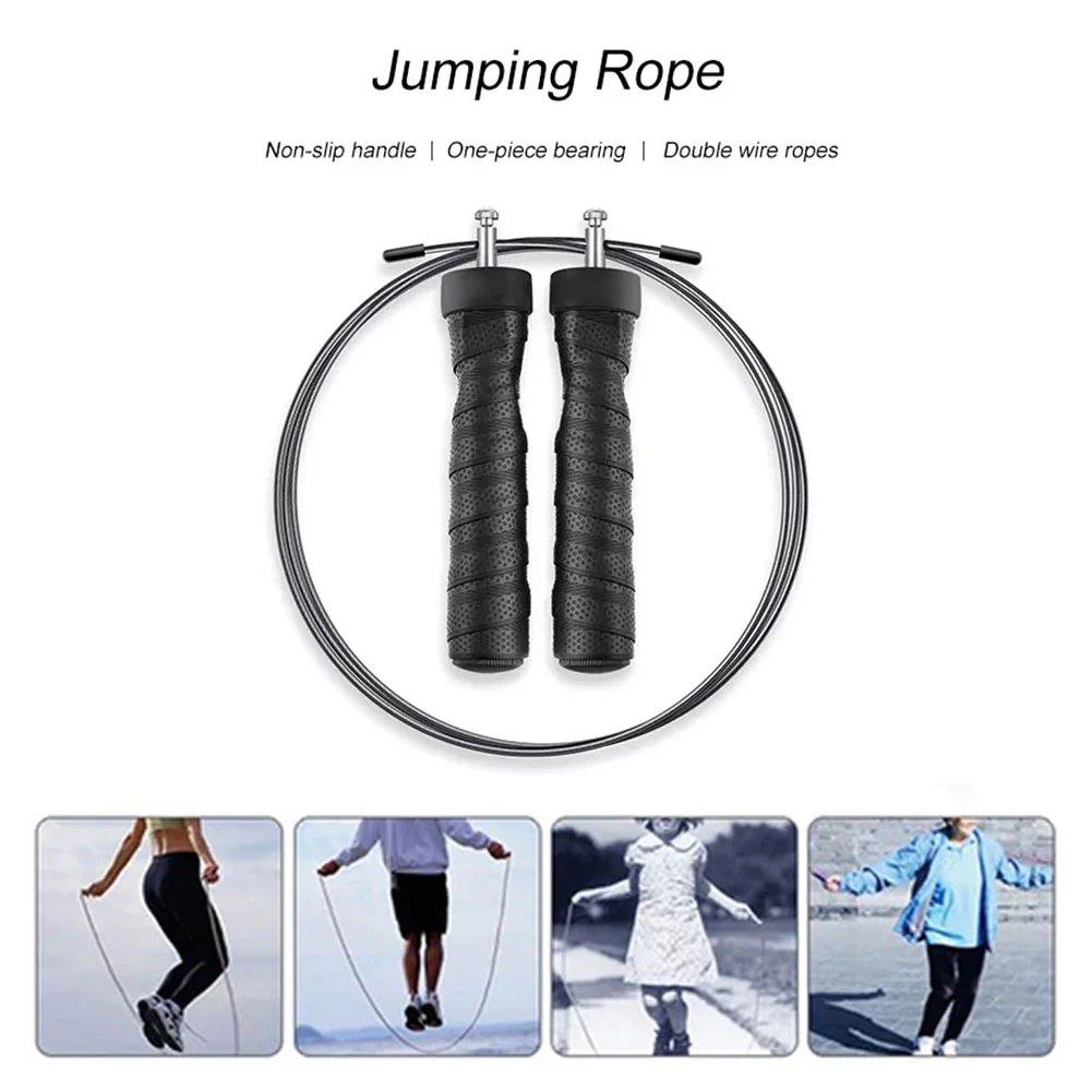 

Tangle-Free with Ball Bearings Rapid Speed Jump Rope Excercise and Fitness Workout Equipments Skipping Foot Unisex Kids