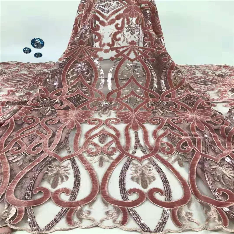 Новейшие африканские кружевные ткани высокого качества 2019 нигерийская