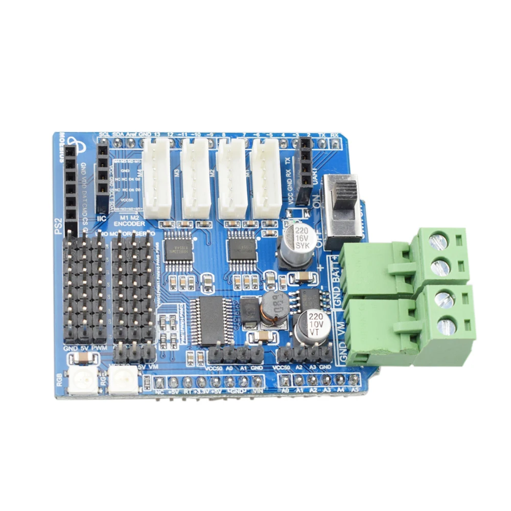 Moebius 4 канальный драйвер двигателей плата совместима с Arduino для автомобильного