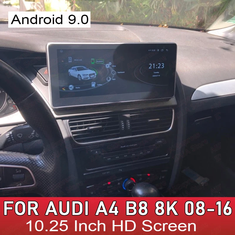 Android 9 0 для AUDI A4 B8 8K 2008 ~ 2016 MMI 2G 3G автомобильный мультимедийный плеер Carplay WIFI 4G LTE DPS