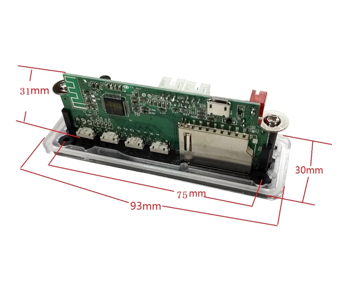 Promotional blue backlight 12V / 5V Bluetooth player lossless music decoder retrofit kit | Электроника