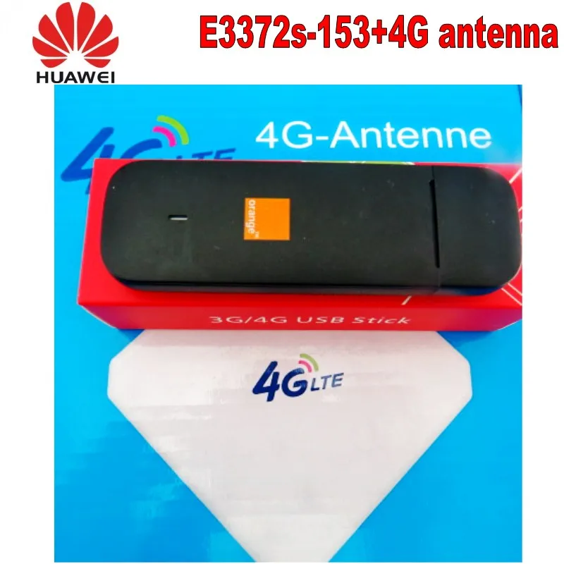 Разблокированный оригинальный HUAWEI E3372 4G LTE модем 150Mpbs с двойной антенной crc9 35DBI|e3372