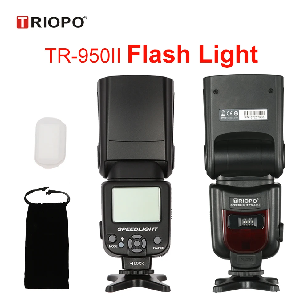 Triopo TR 950II вспышка светильник Speedlite + G4 2 4G Беспроводной коробка передач для