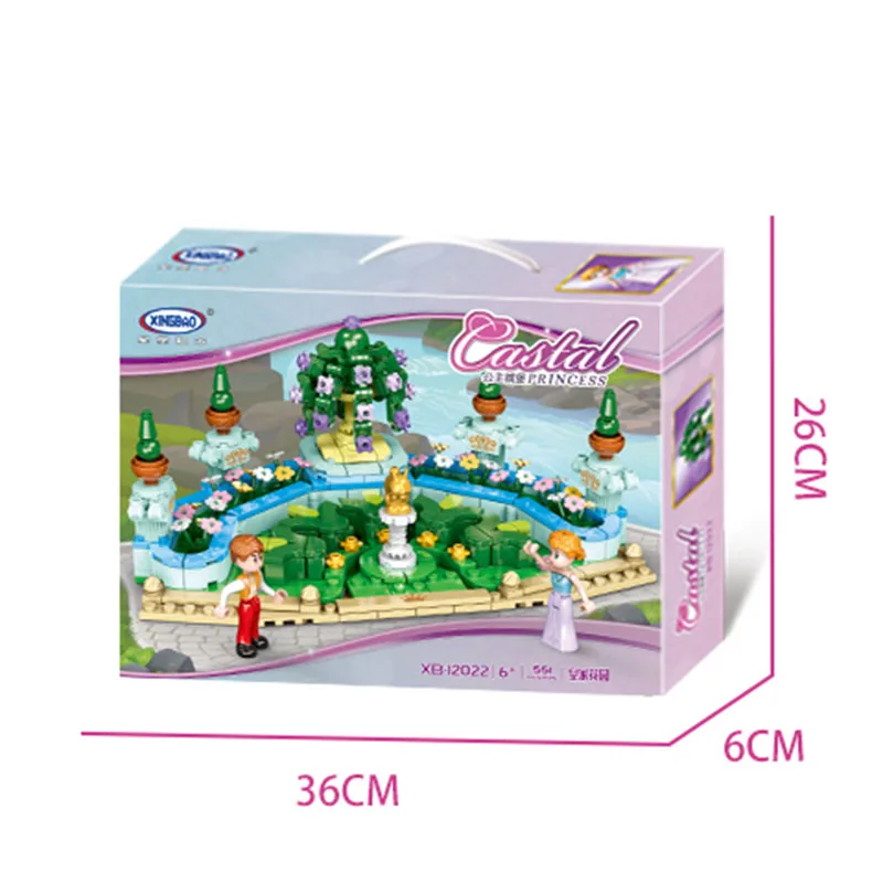 

Xingbao 12022 Building Blocks Girls Series The Royal Garden Set for Girls Friends Children's Educational Toys for Childs gift