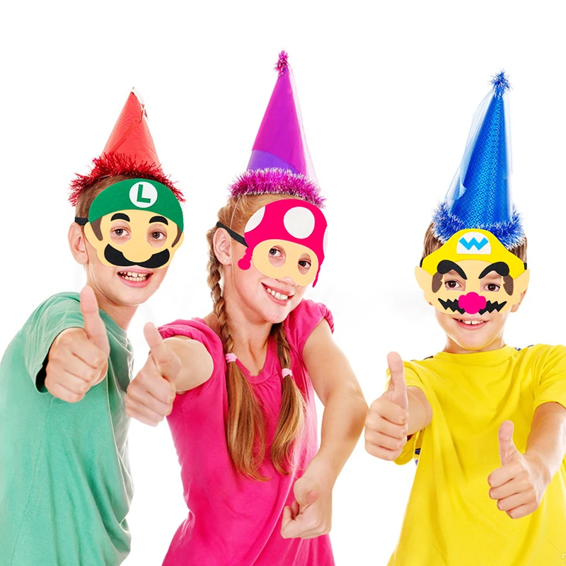 12 шт. маска для вечевечерние в стиле Super Mario Bros | Багаж и сумки