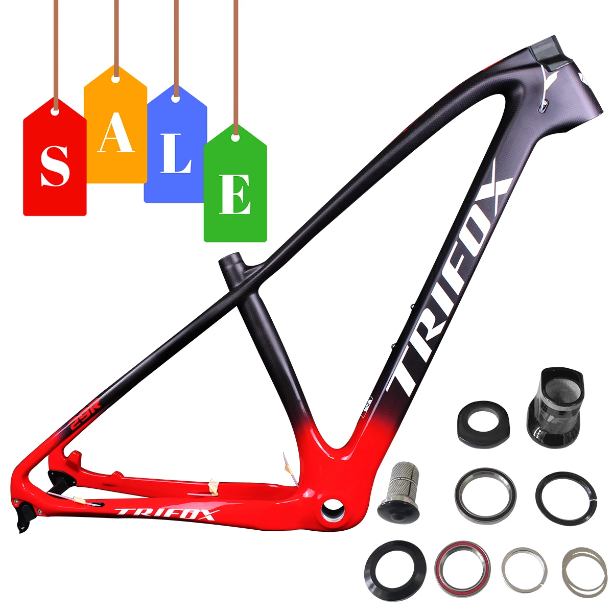 TRIFOX Carbon Mountai Bike Frame 27.5/29er 31.6mm Mountain Bike frame BSA/BB68 MFM200