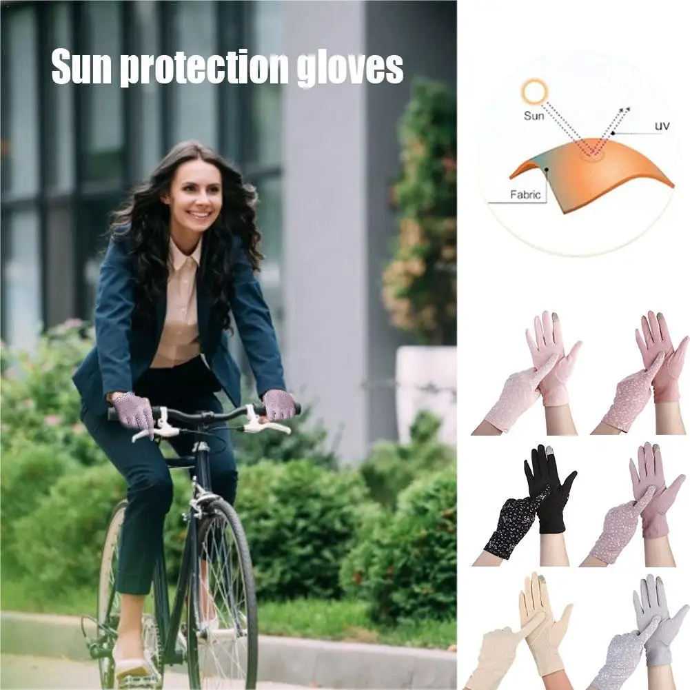 Нескользящие женские перчатки для вождения сетчатые кружевные вечерние