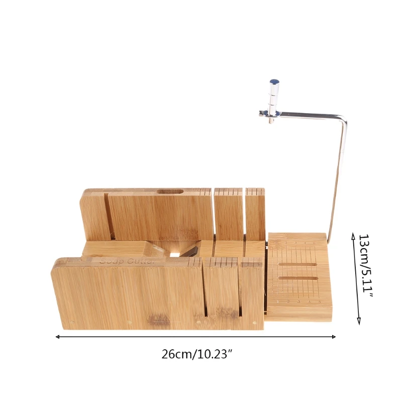 

T3EC Multi-function Practical Wooden Soap Cutter Loaf Mold Soap Making Cutting Tools with Soap Beveler Planer Wire Slicer DIY