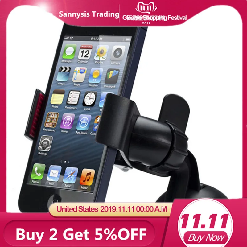 Универсальный автомобильный держатель для телефона на лобовое стекло